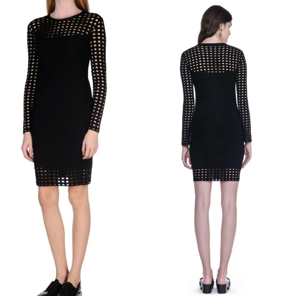 T Alexander Wang laser cut dress